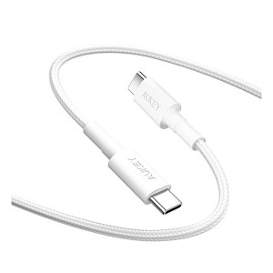 USB-C TO Cケーブル ホワイト AUKEY CB-CC15