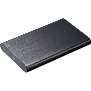 HDDケース アルミケースモデル ブラック SATA 1台 2.5インチ対応 グリーンハウス GH-HDCU325A