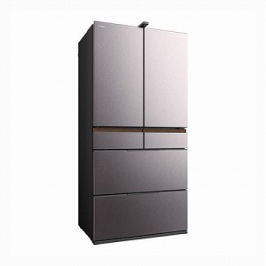 6ドア冷蔵庫 まんなか冷凍 GXCCタイプ バイブレーションモーブグレー 内容量：670リットル 日立 R-GXCC67V H