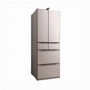 6ドア冷蔵庫 まんなか冷凍 HXCCタイプ ライトゴールド 観音開き 内容量：540リットル 日立 R-HXCC54V XN