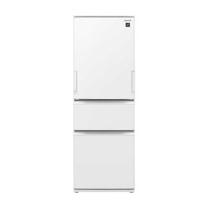 冷蔵庫 3ドア どっちもドア(両開き) 374L ［冷凍室97L］ マットオフホワイト シャープ SJ-PW37K-W