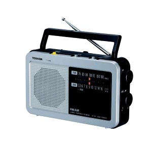 ホームラジオ LEDライト付き TOSHIBA TY-HR4-S
