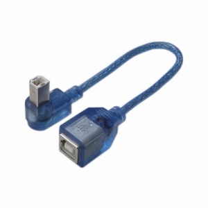 変換名人 USB BtypeL型ケーブル延長20(左L) USBB-CA20LL