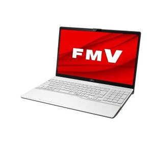 15.6型ノートパソコン FMV LIFEBOOK AH450/G（Ryzen 5/ 8GB/ 256GB SSD/ DVDドライブ/ Officeあり） プレミアムホワイト 富士通 FMVA450G