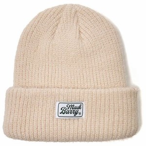 MACK BARRY マクバリー 【BEANIE(ビーニー)】 CLASSIC LABEL SOFT CANDY BEANIE アイボリー MCBRY70764