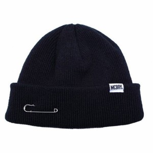 MACK BARRY マクバリー 【BEANIE(ビーニー)】 MCBRY SHORT BEANIE  ブラック MCBRY72157