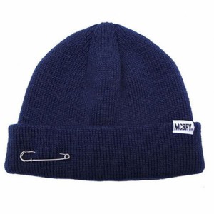 MACK BARRY マクバリー 【BEANIE(ビーニー)】 MCBRY SHORT BEANIE  ネイビー MCBRY72164