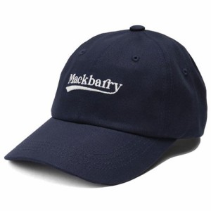MACK BARRY マクバリー 【CAP(キャップ)】 Signature logo BALL CAP ネイビー MCBRY72560