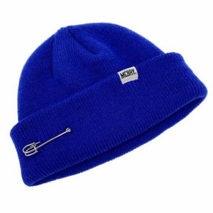 MACK BARRY マクバリー 【BEANIE(ビーニー)】 MCBRY SHORT BEANIE  ブルー MCBRY79569