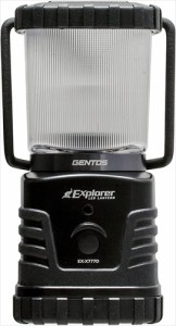 GENTOS ジェントス LED ランタン 明るさ420ルーメン 実用点灯34時間 耐塵 防滴 単1形電池3本 エクスプローラー EX−X777D