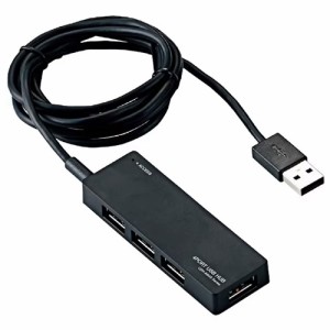 エレコム USB2.0 ハブ 4ポート ACアダプタ付 セルフ/バス両対応 Nintendo Switch動作確認済 ブラック U2H-AN4SBK