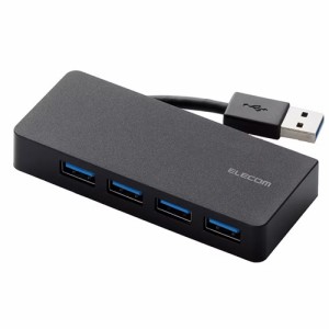 エレコム USB3.0 ハブ 4ポート バスパワー ブラック U3H-K417BBK