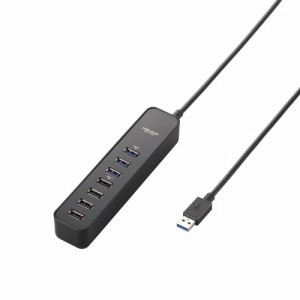 エレコム　マグネット付きUSB3.0ポート搭載7ポートUSBハブ　U3H-T706SBK