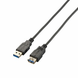 エレコム　極細USB3.0延長ケーブル(A-A)　USB3-EX20BK