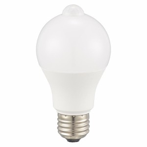 LED電球 E26 40形相当 人感・明暗センサー付き 電球色 オーム電機 LDA5L-G PIR6