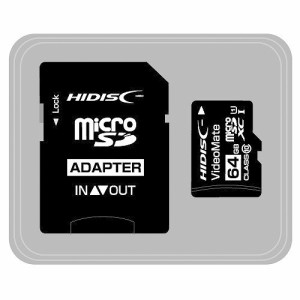 ビデオ録画用microSDカード 64GB 磁気研究所 HDMCSDH64GCL10VM