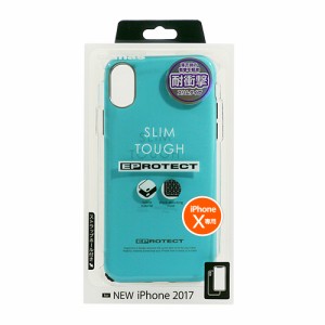 iphonex iphonexs ケース カバー ラバー素材 耐衝撃 スリムタイプ おしゃれ シンプル 多摩電子工業 tama's iphoneケース EPROTECT Slim T