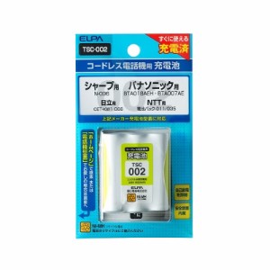 エルパ ELPA 朝日電器 電話機用充電池 TSC-002