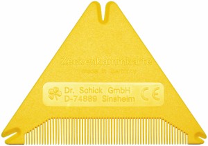 アウトドア ドクターシェック Dr．SCHICK ティックカード コーム マダニ除去器具 ティックリムーバー ダニ除去 ダニ ライム病感染対策 マ