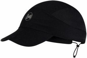 Buff バフ アウトドア パックランキャップ アールソリッドブラック PACK RUN CAP R−SOLID BLACK L／XL メンズ レディース ランニング 帽