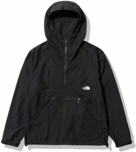 THE　NORTH　FACE ノースフェイス アウトドア コンパクトアノラック メンズ Compact Anorak ハーフジップ トップス ウェア フード ロゴ入