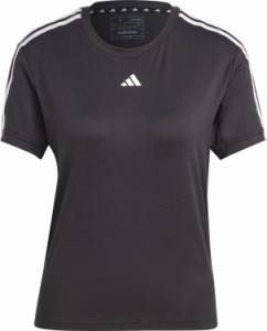 adidas アディダス エアロレディ AEROREADY トレイン エッセンシャルズスリーストライプス 半袖Tシャツ レディース Tシャツ トップス ジ