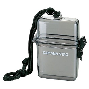 CAPTAIN　STAG キャプテンスタッグ アウトドア 防水クリアケース　 クリアブラック  M-9358 　　　　　　　　　　　　　　　　　　