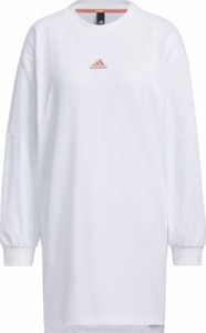 adidas アディダス ワーディング ルーズフィット シングルジャージー チュニック レディース Tシャツ スポーツウェア 長袖 ロングTシャツ