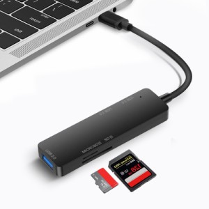 USB ハブ TypeC 変換 アダプタ USB-C ハブ PD充電器 データ SD/Micro SDカードリーダー ５in１USB カードリーダー usbポートMicro SD