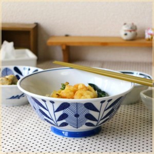 オーランド ラーメン鉢19cm 日本製 美濃焼 透明感のある白磁に 北欧風デザイン うどん鉢 丼 ヨーロッパ風 軽量陶器 北欧食器