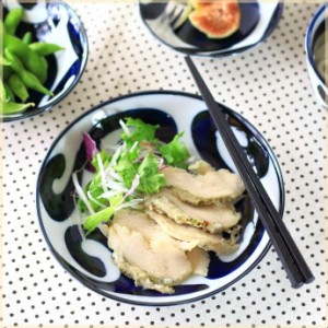 鳴門唐草 6寸深皿 日本製 美濃焼 パスタ鉢 パスタボール 中鉢 カレー皿 主食皿 おかず鉢 和食器