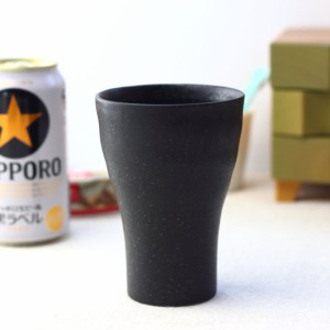 美濃焼 ブラックビアカップ 290ml 日本製 美濃焼 タンブラー ビアカップ 水割り ジュース ソフトドリンク ハイボール フリーカップ カッ