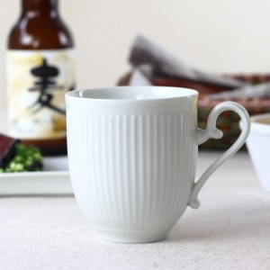 縦筋ラインがかっこいいマグカップ 360ml 日本製 美濃焼 マグ マグカップ オフィス コーヒーカップ カップ コップ 紅茶 お茶 取っ手付き 