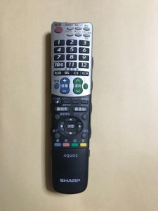 (中古)シャープ純正 アクオス テレビ リモコン RRMCGA826WJSA 保障あり ポイント消化 LC-32E8/LC-32E7/LC-32E6/LC-26E8/LC-26E7等