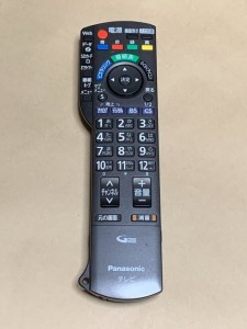 (中古)パナソニック テレビ リモコン N2QAYB000546 保障あり ポイント消化 TH-32LRG20J/TH-37LRG20J等対応