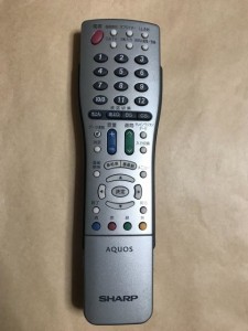 (中古)シャープ アクオス テレビ リモコン GA463WJSA 保障あり ポイント消化