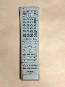 (中古)シャープ HDD DVDレコーダー テレビ リモコン GA386PA 保障あり ポイント消化