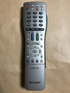 (中古)シャープ アクオス テレビ リモコン GA567WJSA 保障あり ポイント消化