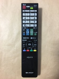 (中古)シャープ アクオス 液晶テレビ リモコン RRMCGB077WJSA 保障あり ポイント消化 LC-32H9/LC-40H9/LC-32H10等