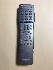 (中古)シャープ LCDTV テレビ リモコン GA294WJSA 保障あり ポイント消化