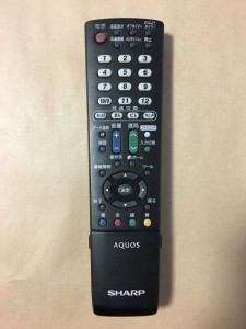 (中古)SHARP シャープ アクオス テレビ リモコン RRMCGA932WJSA 保障あり ポイント消化