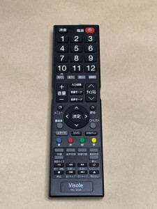 (中古)ユニテク Visole Lapio テレビ リモコン RC-004 保障あり ポイント消化