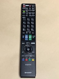 (中古)シャープ アクオス テレビ リモコン RRMCGA881WJSA 保障あり ポイント消化 LC-40LX3/LC-46XF3/LC-52LX/ LC-52XF3/LC-60LX3等