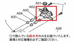 【Panasonic(パナソニック)　National(ナショナル)】　洗濯機用　給水弁　AXW29A-2170　対応機種：NA-VR2500L　NA-VR5500L　NA-VR5500R　