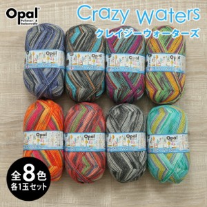 毛糸 まとめ買い 福袋 opal オパール毛糸 中細 crazywaters クレイジーウォーターズ 4-fach 輸入 ドイツ ソックヤーン 靴下 秋冬毛糸 か