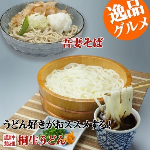 桐生うどん 270g×3袋と上州特選 吾妻そば 170g×3袋【めんつゆ付き】うどん 地粉 山芋入り