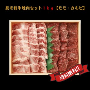 黒毛和牛 九州産黒毛和牛焼肉セット １ｋｇ 【モモ・バラ】 焼肉 バーベキュー 送料無料(北海道・沖縄除く）牛肉 焼肉 ギフト バーベキュ