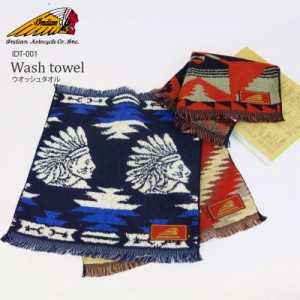 【NEW】Indian インディアン Wash Towel ウォッシュ タオル ハンドタオル タオルハンカチ IDT-001 インディアンモトサイクル