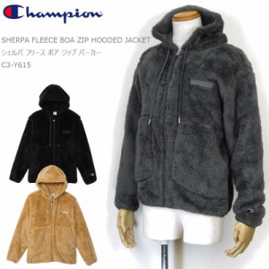 [2023秋冬新作] チャンピオン フリース パーカー Champion SHERPA FLEECE BOA ZIP HOODED JACKET シェルパフリース ボア ジップ フーデッ