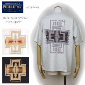 [2024春夏新作] ペンドルトン tシャツ PENDLETON 4275-6005 バックプリント T ユニセックス Back Print Tee (Unisex) 半袖 クルーネック 